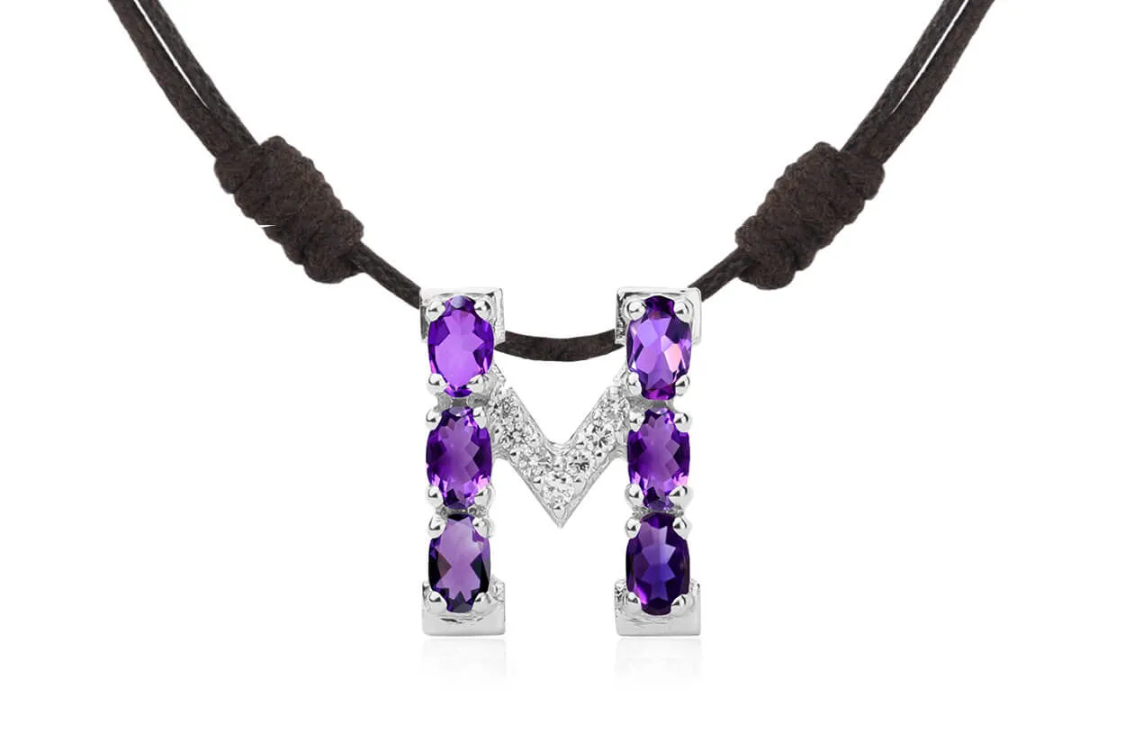 Pendant Letter M Initial 18kt Gold