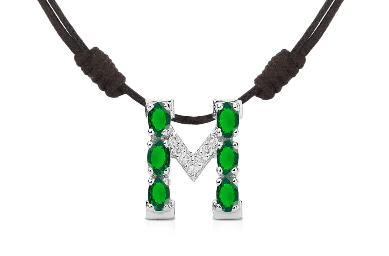 Pendant Letter M Initial 18kt Gold