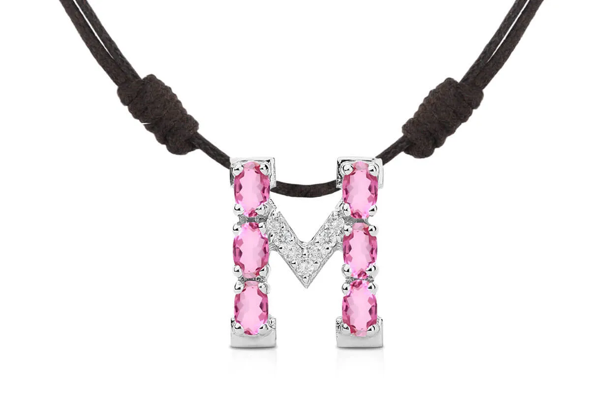 Pendant Letter M Initial 18kt Gold