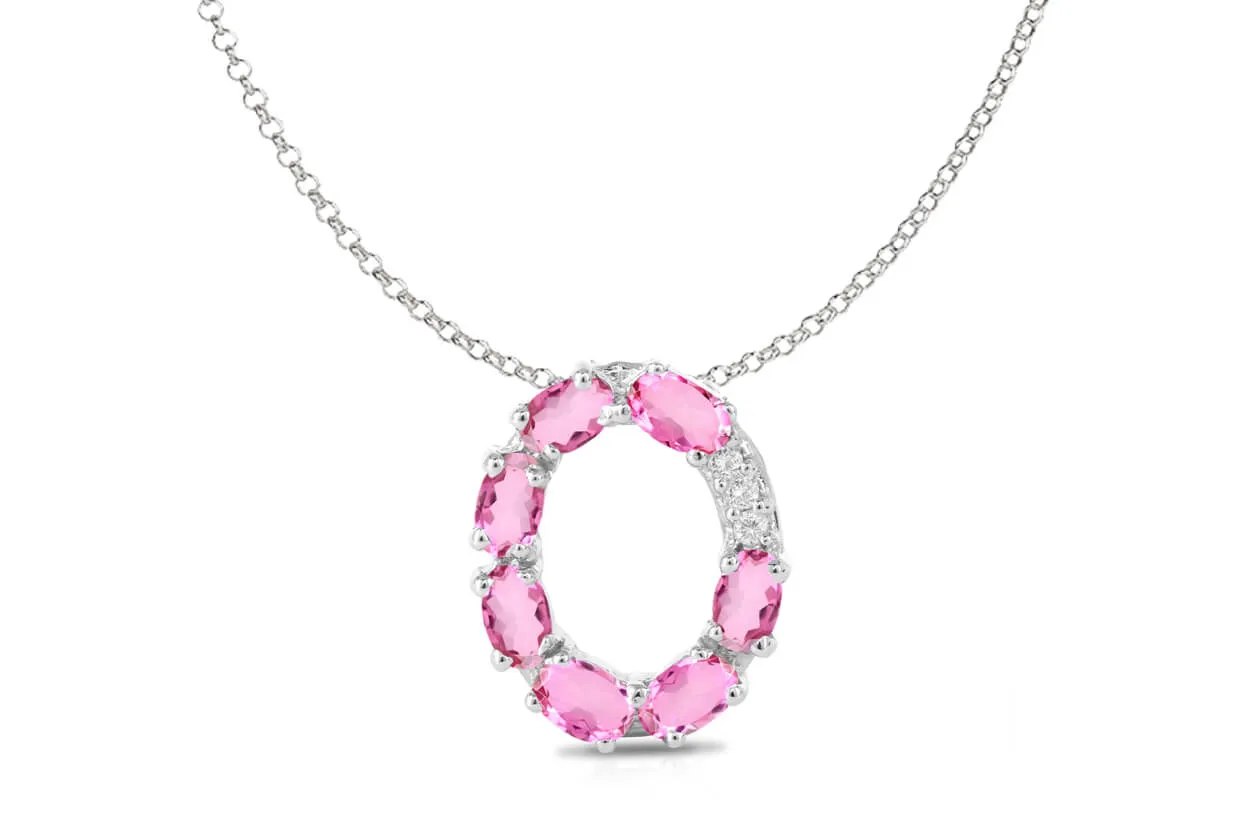Pendant Letter O Initial 18kt Gold