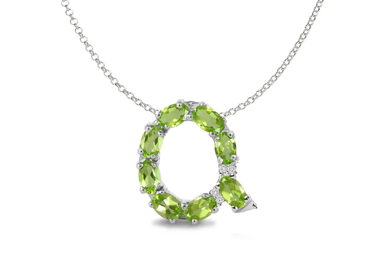 Pendant Letter Q Initial 18kt Gold