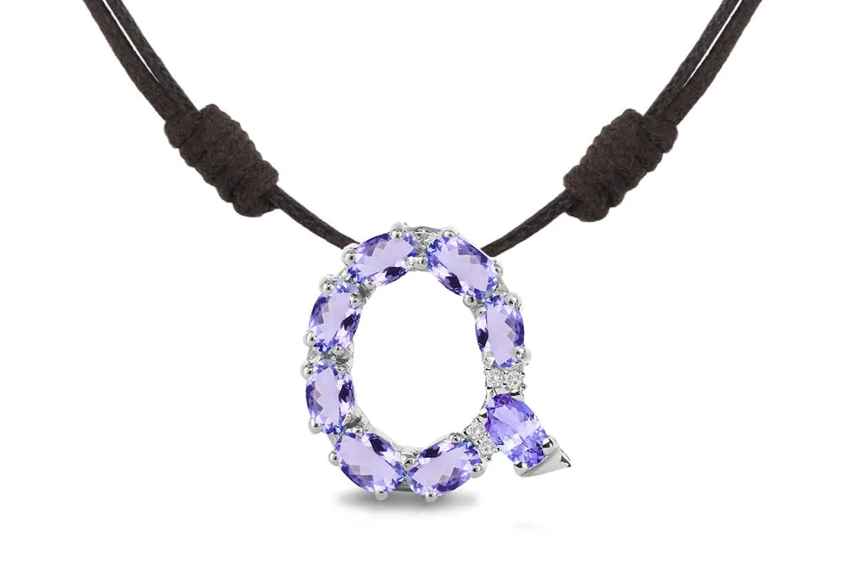 Pendant Letter Q Initial 18kt Gold