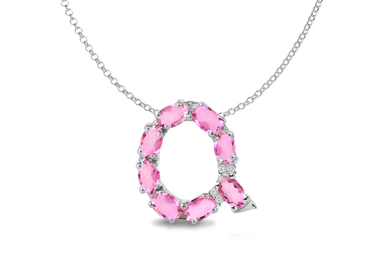 Pendant Letter Q Initial 18kt Gold