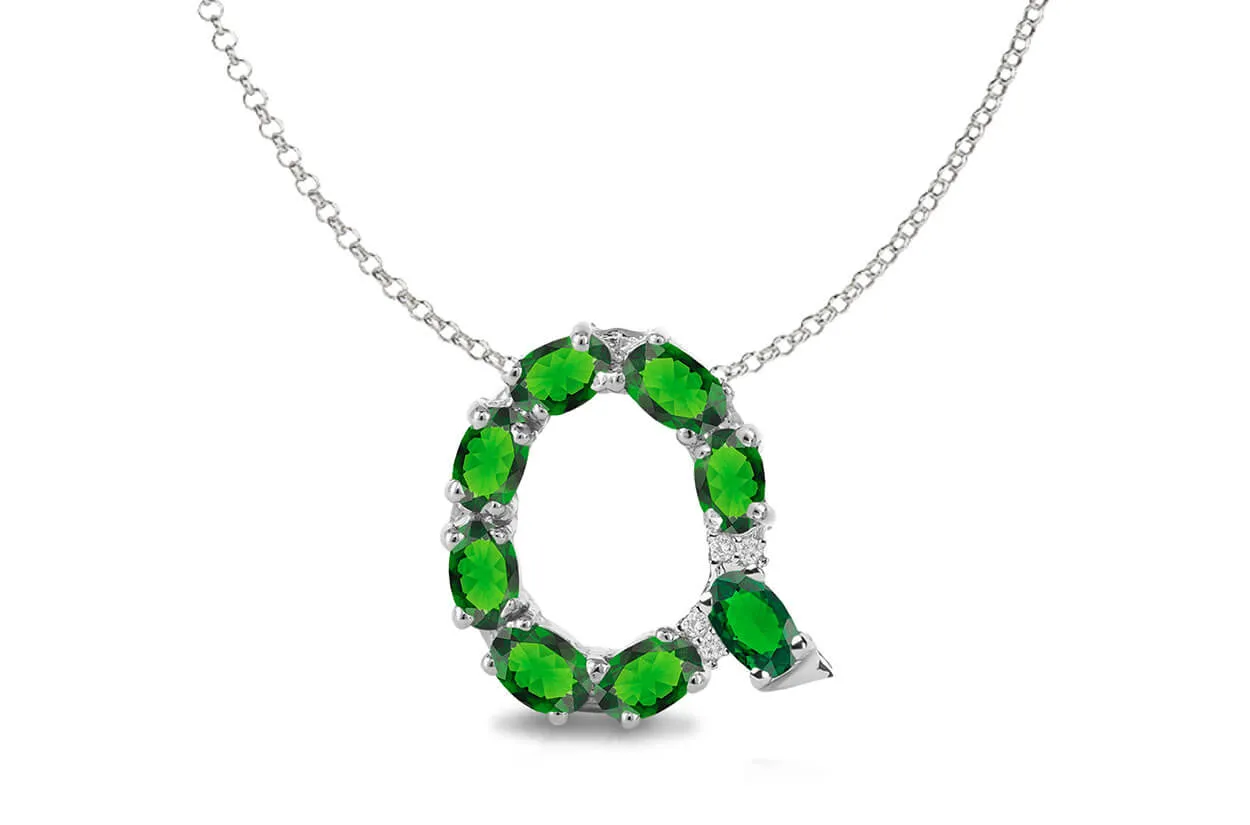 Pendant Letter Q Initial 18kt Gold