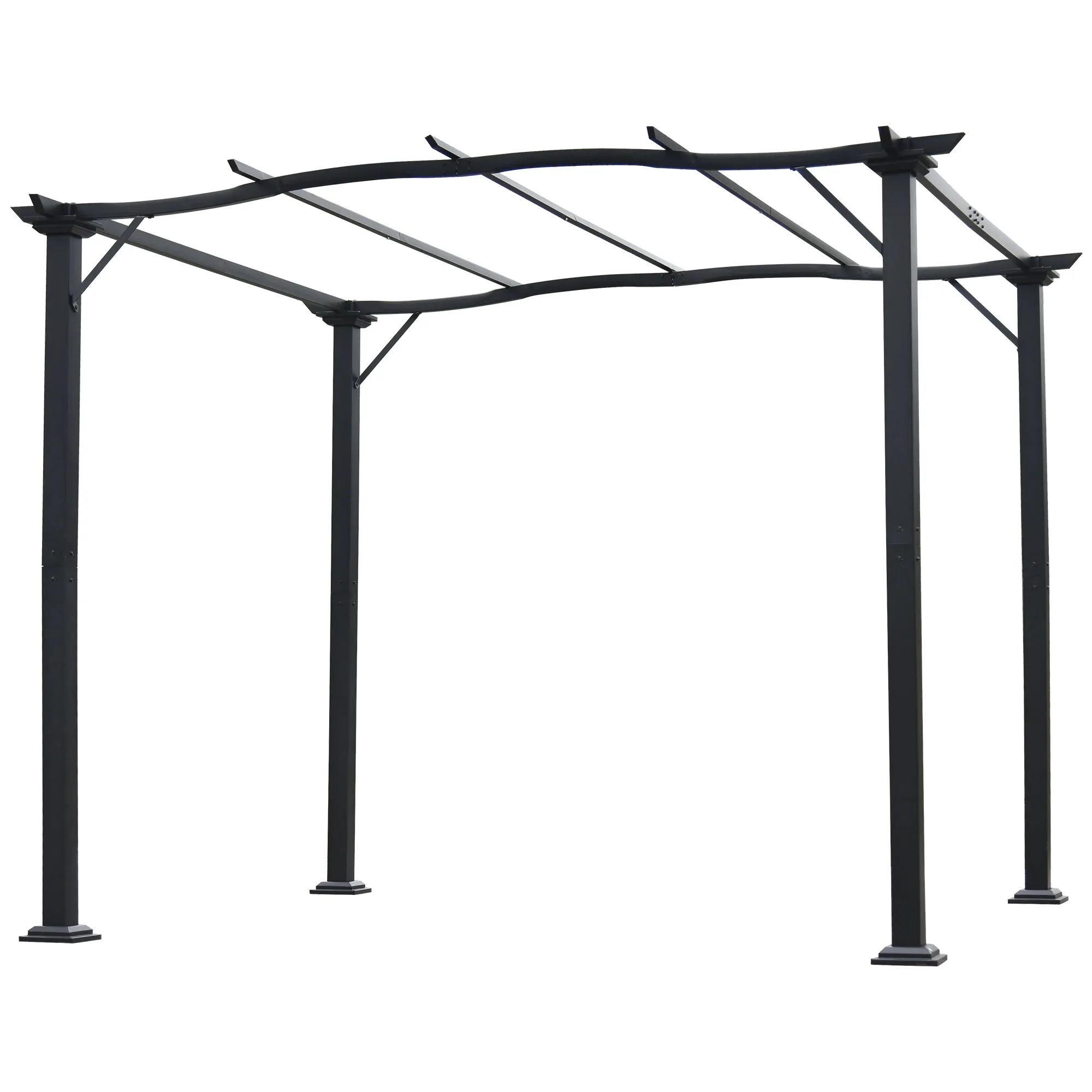 Pergolas Sunshade Waterproof Gazebo with Retractable Canopy