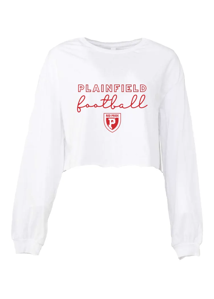 Plainfield Football Crop Long Sleeve Tee
