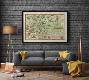Plan of University of Kansas 1926| Vintage Wall Print