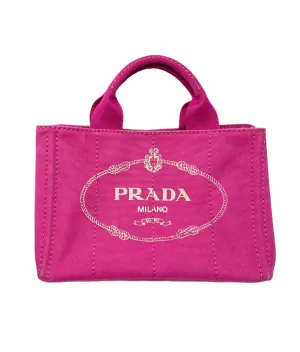 Prada Pink Canvas 2way Tote