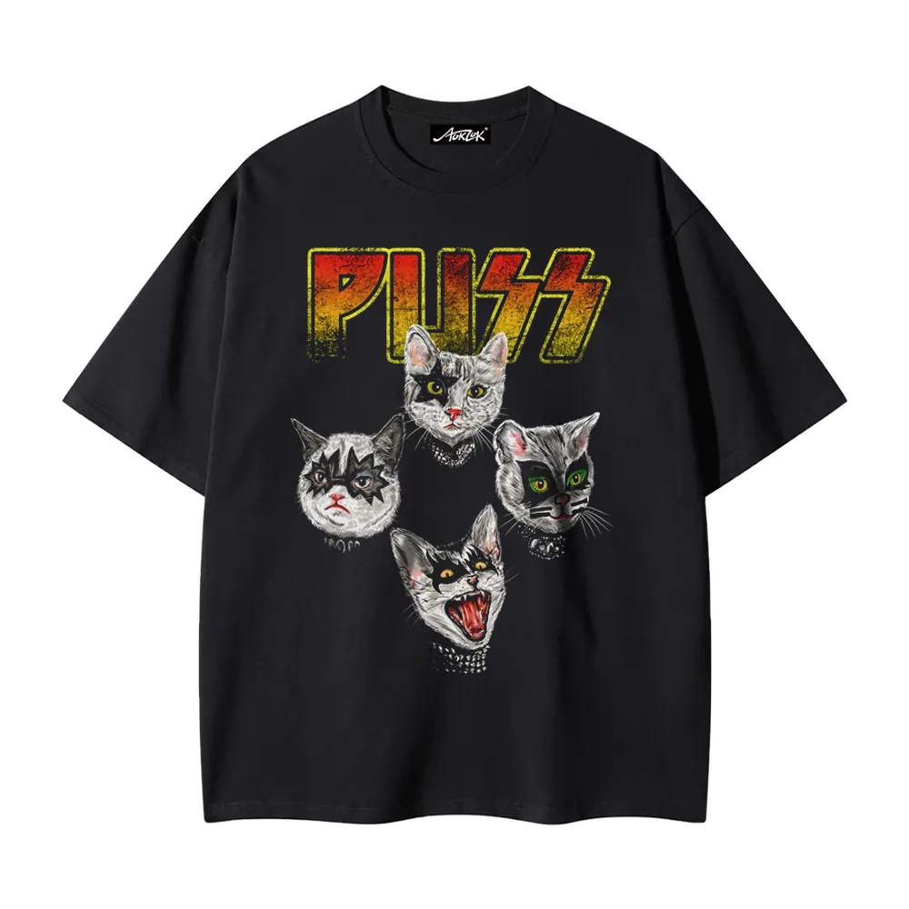 Punk Rock Cat T-Shirt