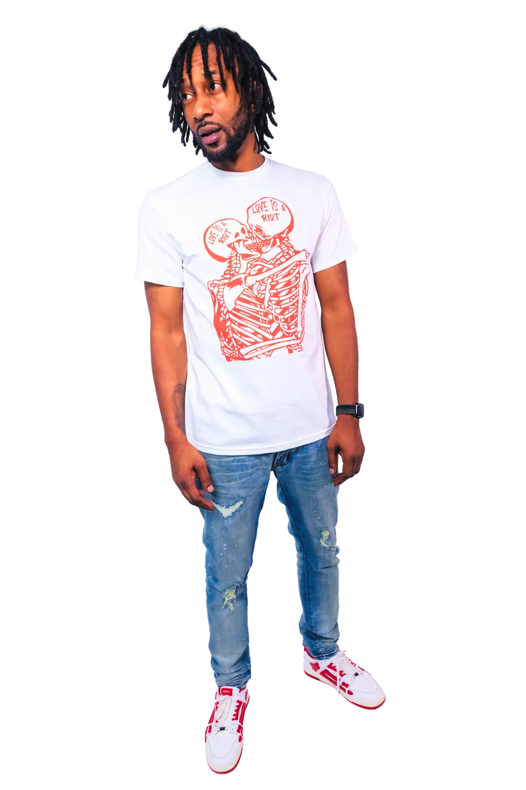 "Love Is A RIOT (Til Death Do Us Part)"  Premium Heavyweight T-Shirt
