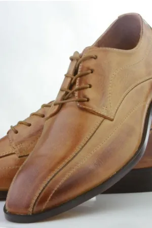 "Regent" Tan Frederico Leone Tuxedo Shoes