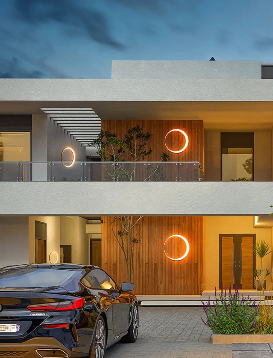 RadiantCircle - Stylish Waterproof Round LED Wall Lamp