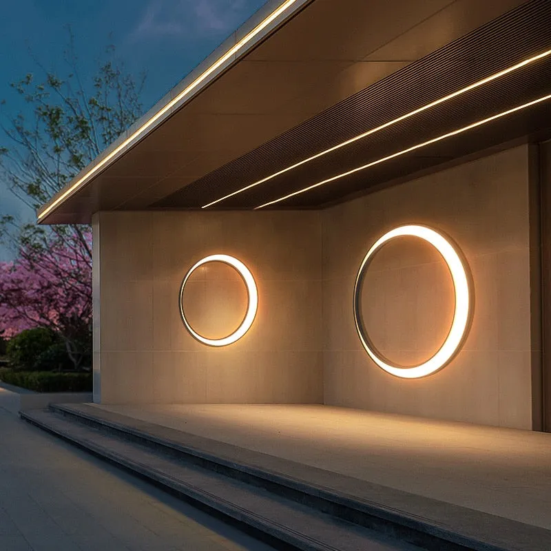 RadiantCircle - Stylish Waterproof Round LED Wall Lamp