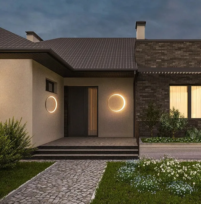 RadiantCircle - Stylish Waterproof Round LED Wall Lamp