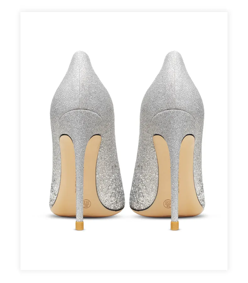 Real Leather Glitter Women Shoes