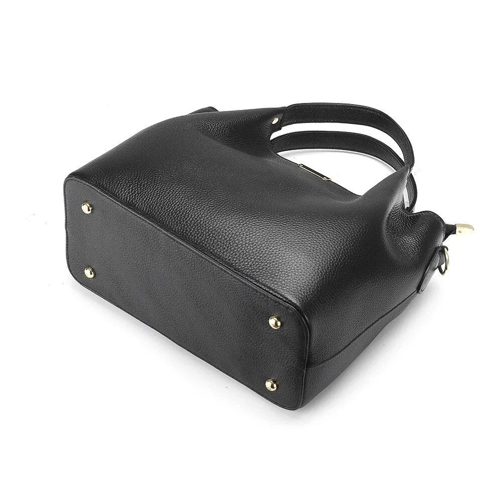 Real Leather Soft Cow Skin Women Handbag Large OL Totes