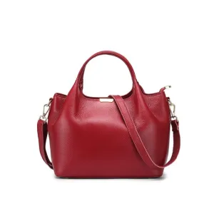 Real Leather Soft Cow Skin Women Handbag Large OL Totes