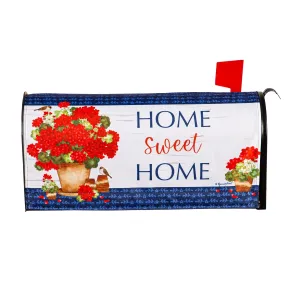 Red Geraniums Mailbox Cover,56847
