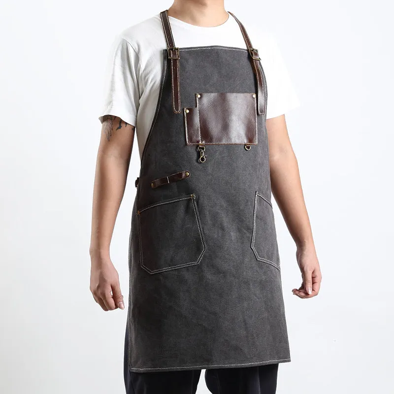 Retro Canvas Apron Shop Apron Cafe Apron Restaurant Apron Work Apron Server Apron FX888046