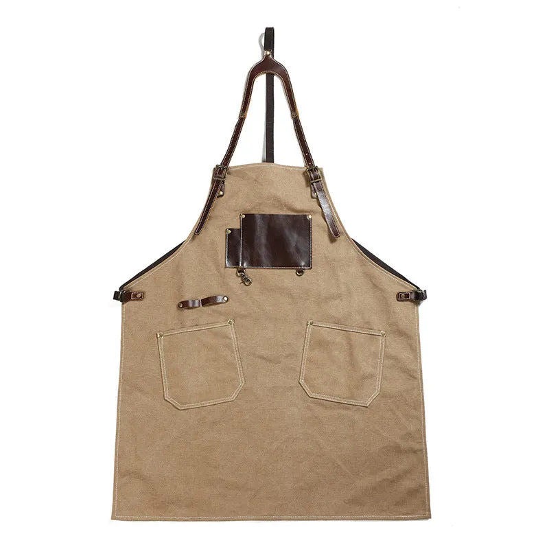 Retro Canvas Apron Shop Apron Cafe Apron Restaurant Apron Work Apron Server Apron FX888046