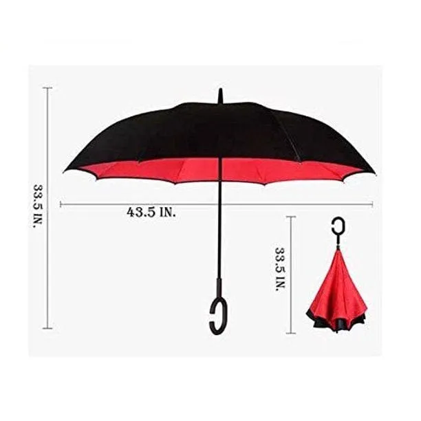 Reversible Umbrella -Purple Flower