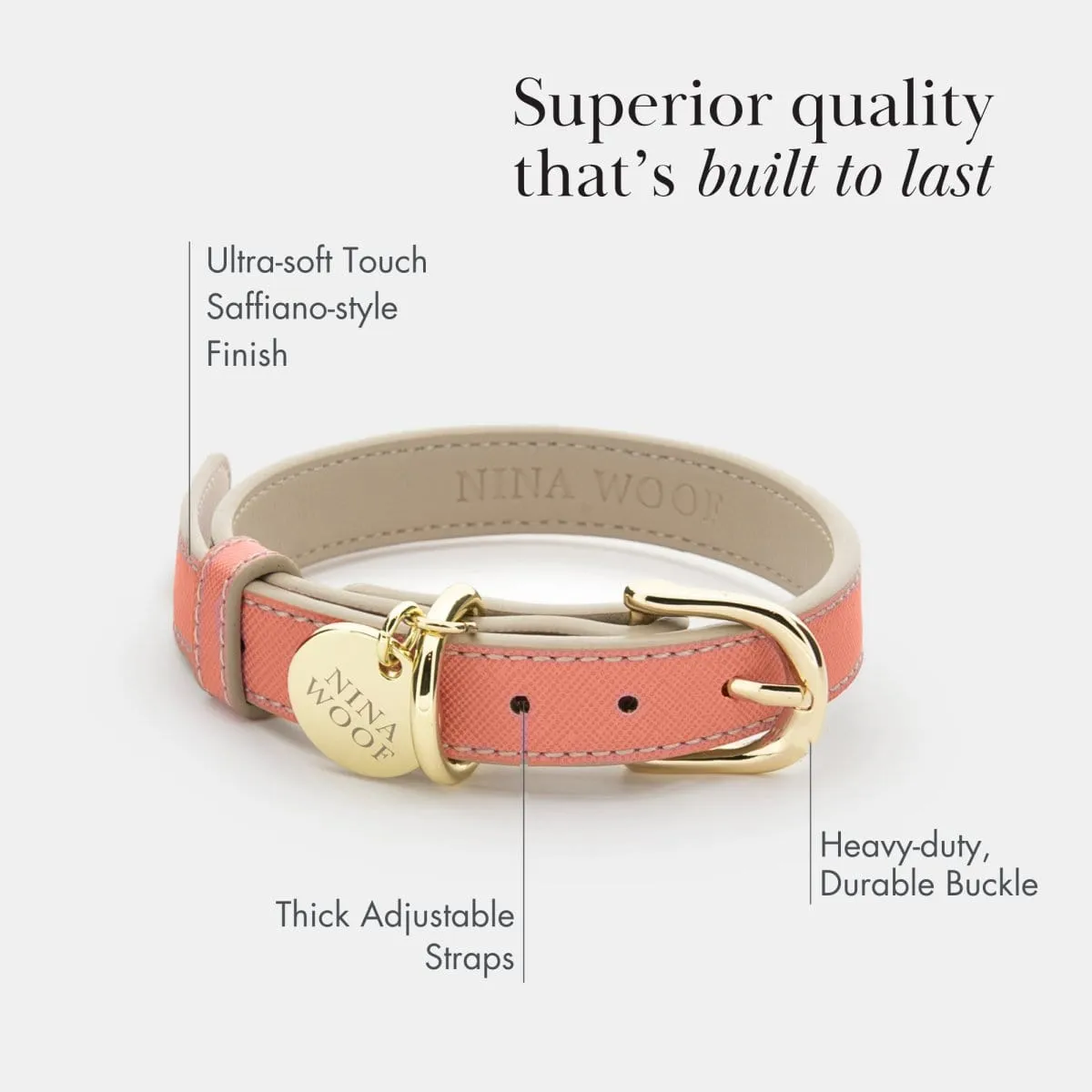 Rio Vegan Leather Dog Collar | Multiple Colours