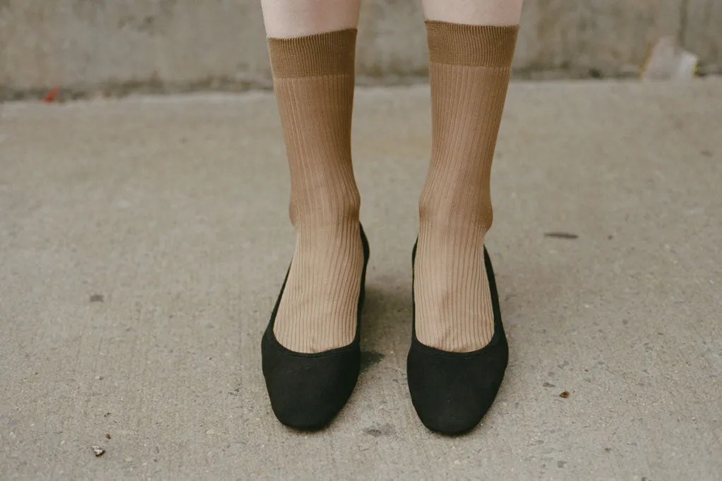 ROBERTA BALLERINA, BLACK SUEDE