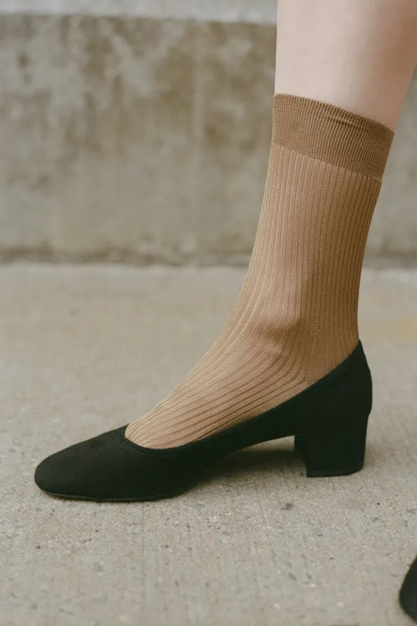 ROBERTA BALLERINA, BLACK SUEDE
