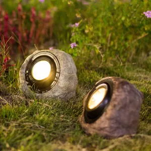 Rocky Light – Solar-Powered LED Rock Lamp for Natural Outdoor Ambiance