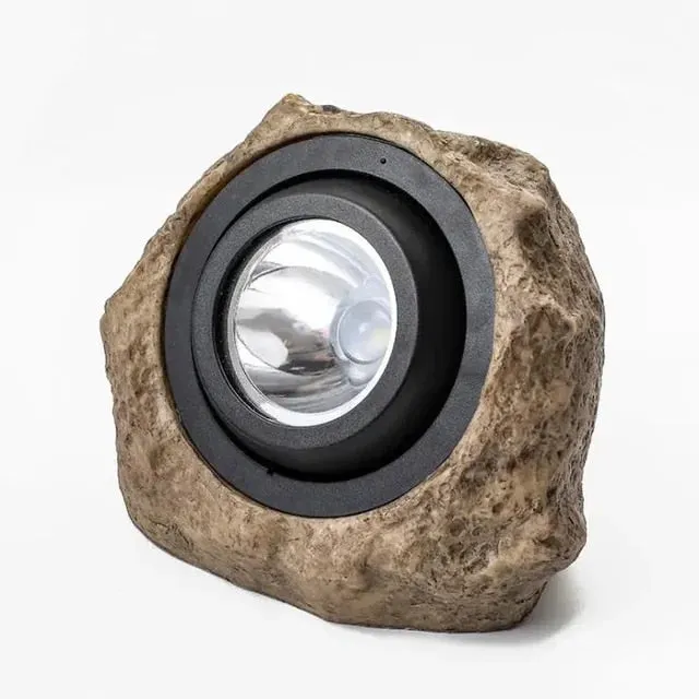 Rocky Light – Solar-Powered LED Rock Lamp for Natural Outdoor Ambiance