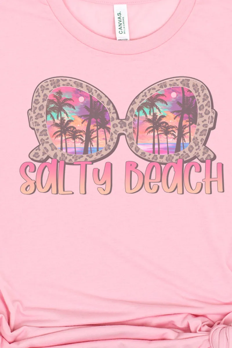 Salty Beach Sunglasses Tri-Blend Short Sleeve Tee