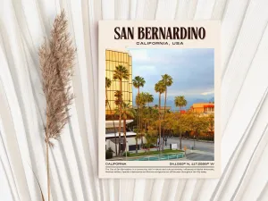 San Bernardino Vintage Wall Art, California, USA