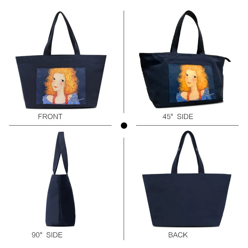 Sannah Medium Red Tote Bag
