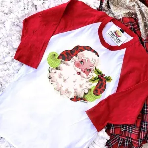 Santa Raglan Tee