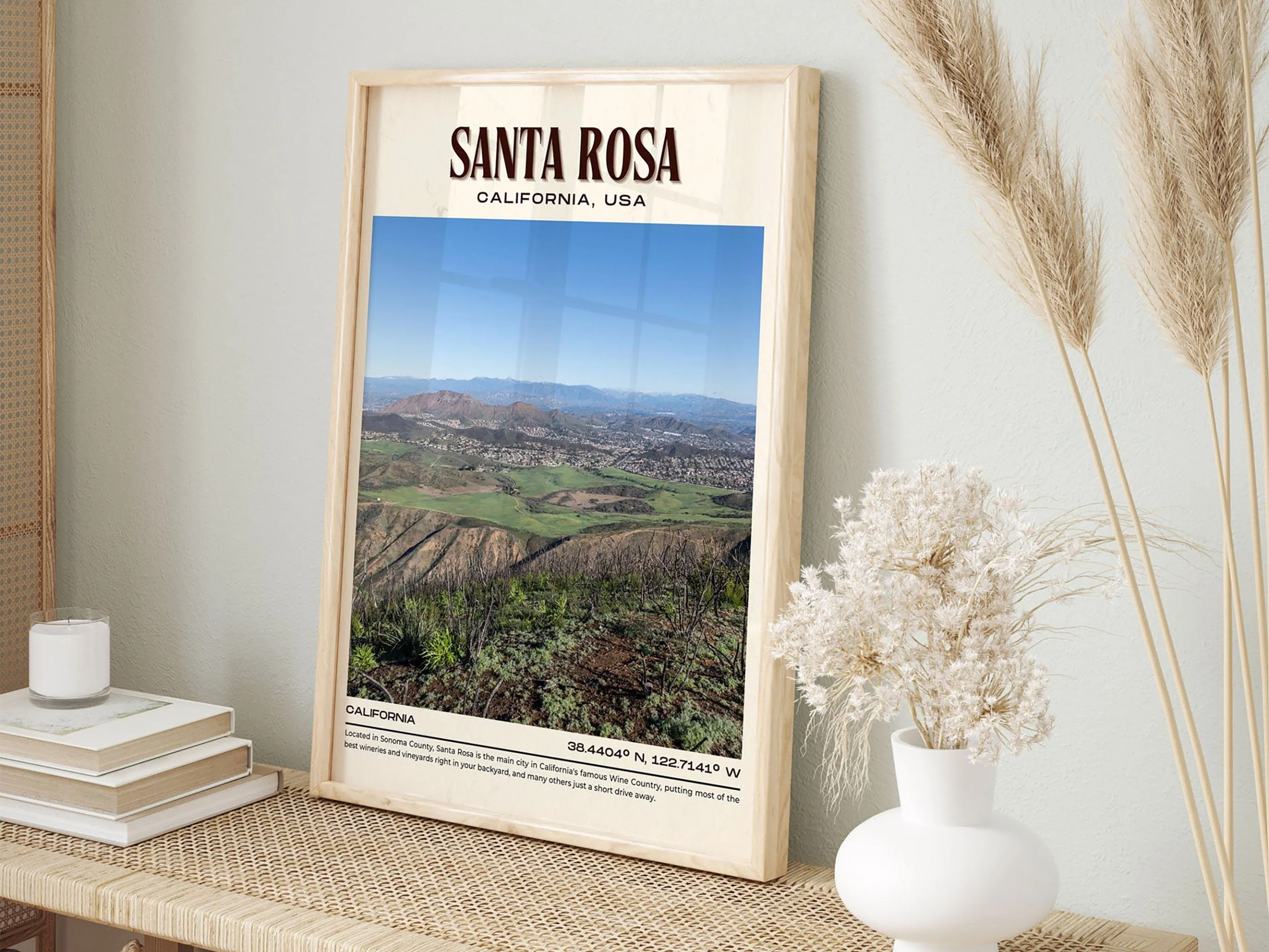 Santa Rosa Vintage Wall Art, California, USA