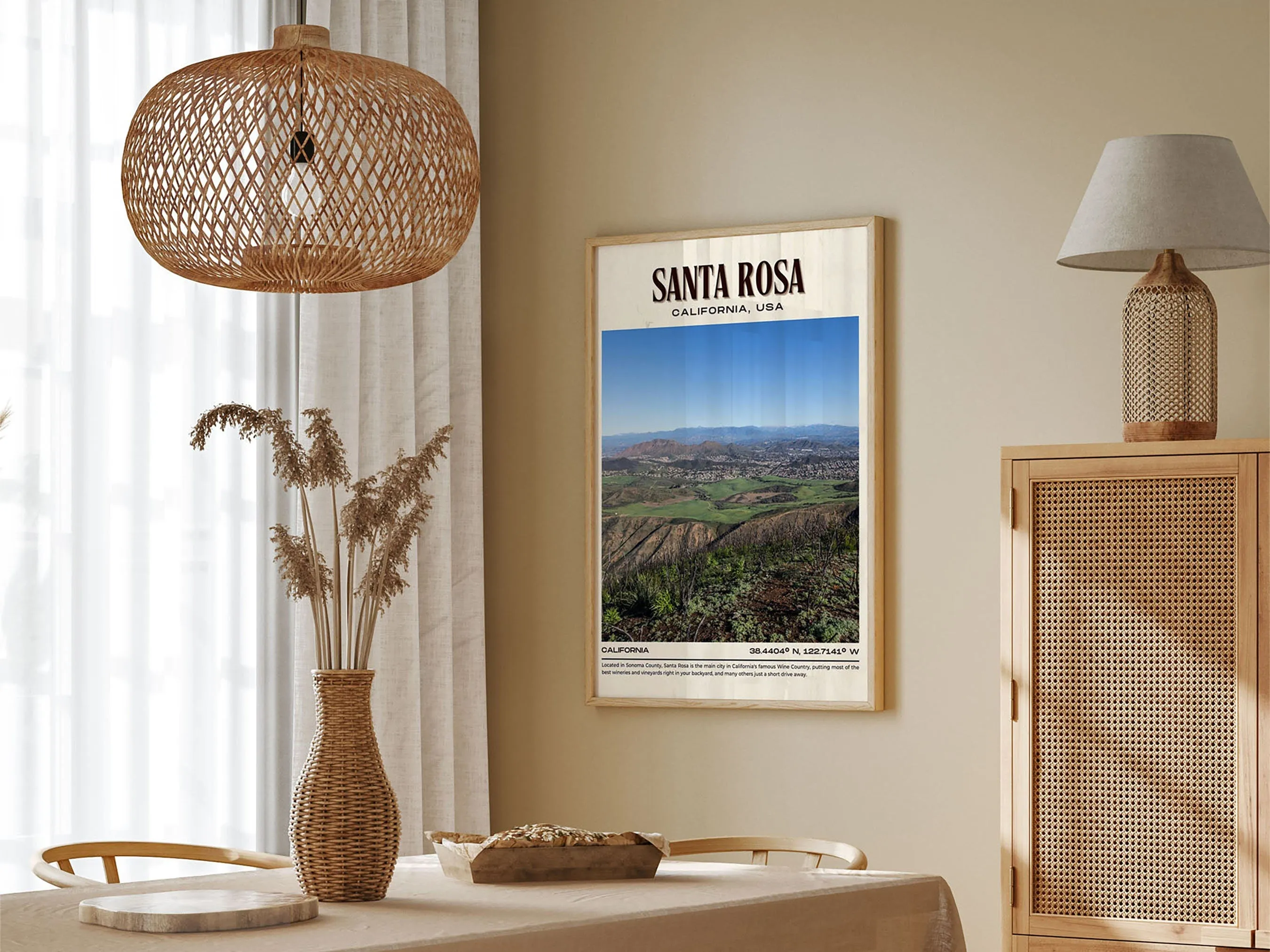 Santa Rosa Vintage Wall Art, California, USA
