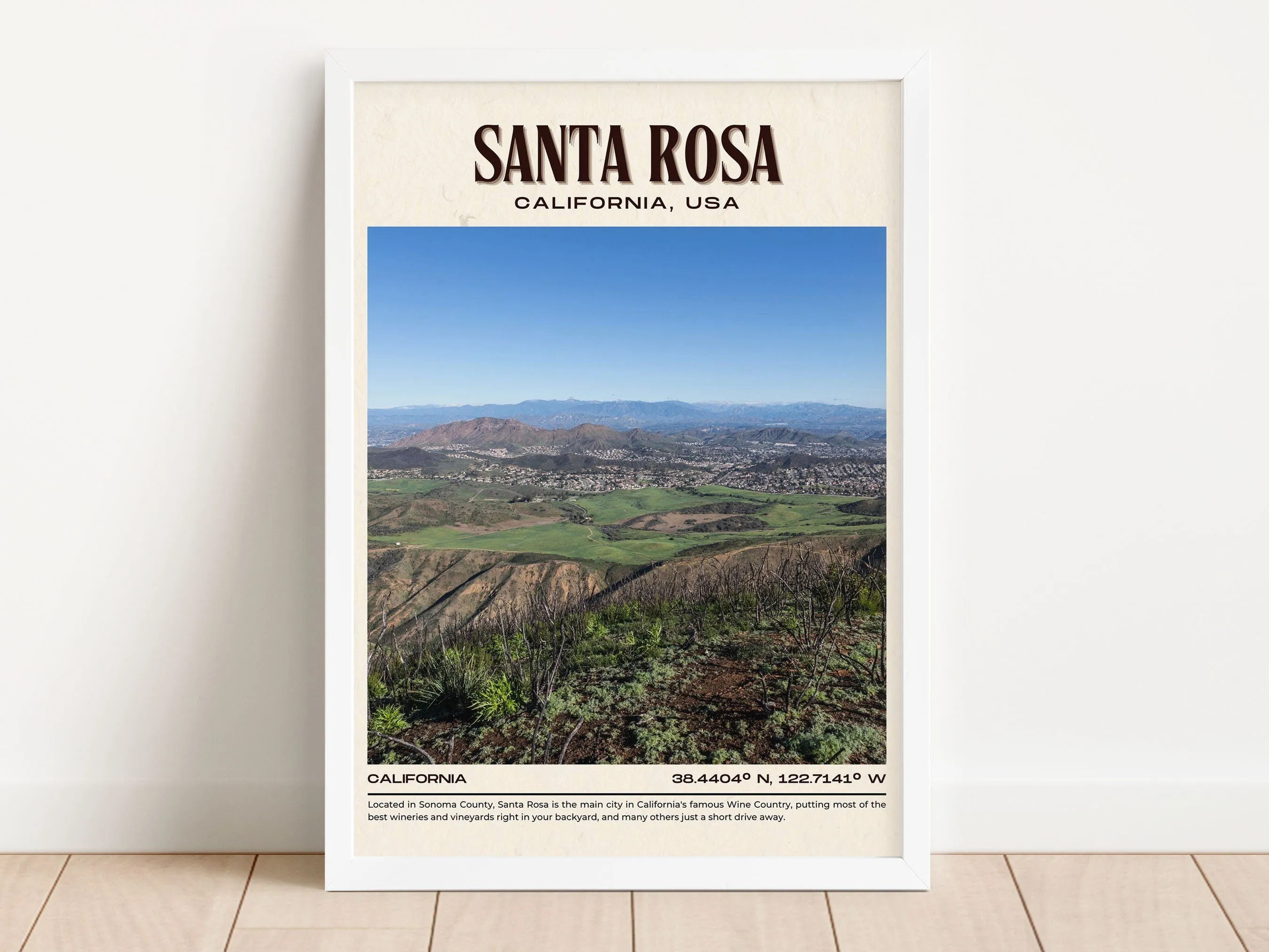 Santa Rosa Vintage Wall Art, California, USA