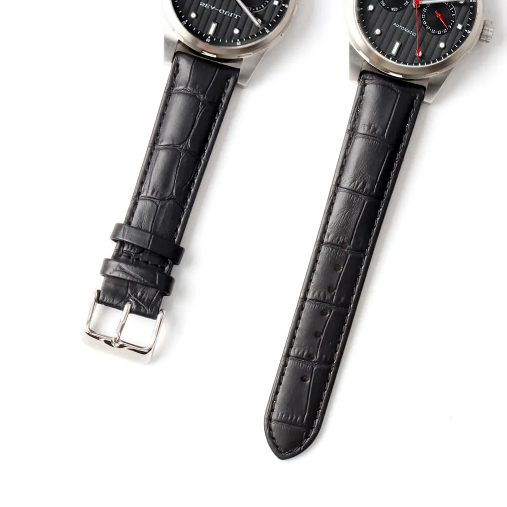 Seagull 42mm automatic wristwatch mechanical day date display self wind watch 5122 sapphire crystal