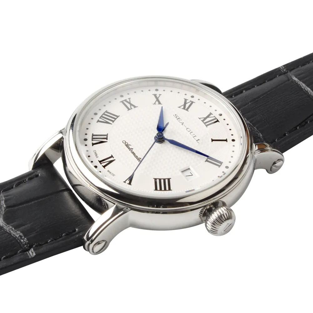 Seagull roman numeral self wind automatic mechanical men's watch 819.368 sapphire crystal