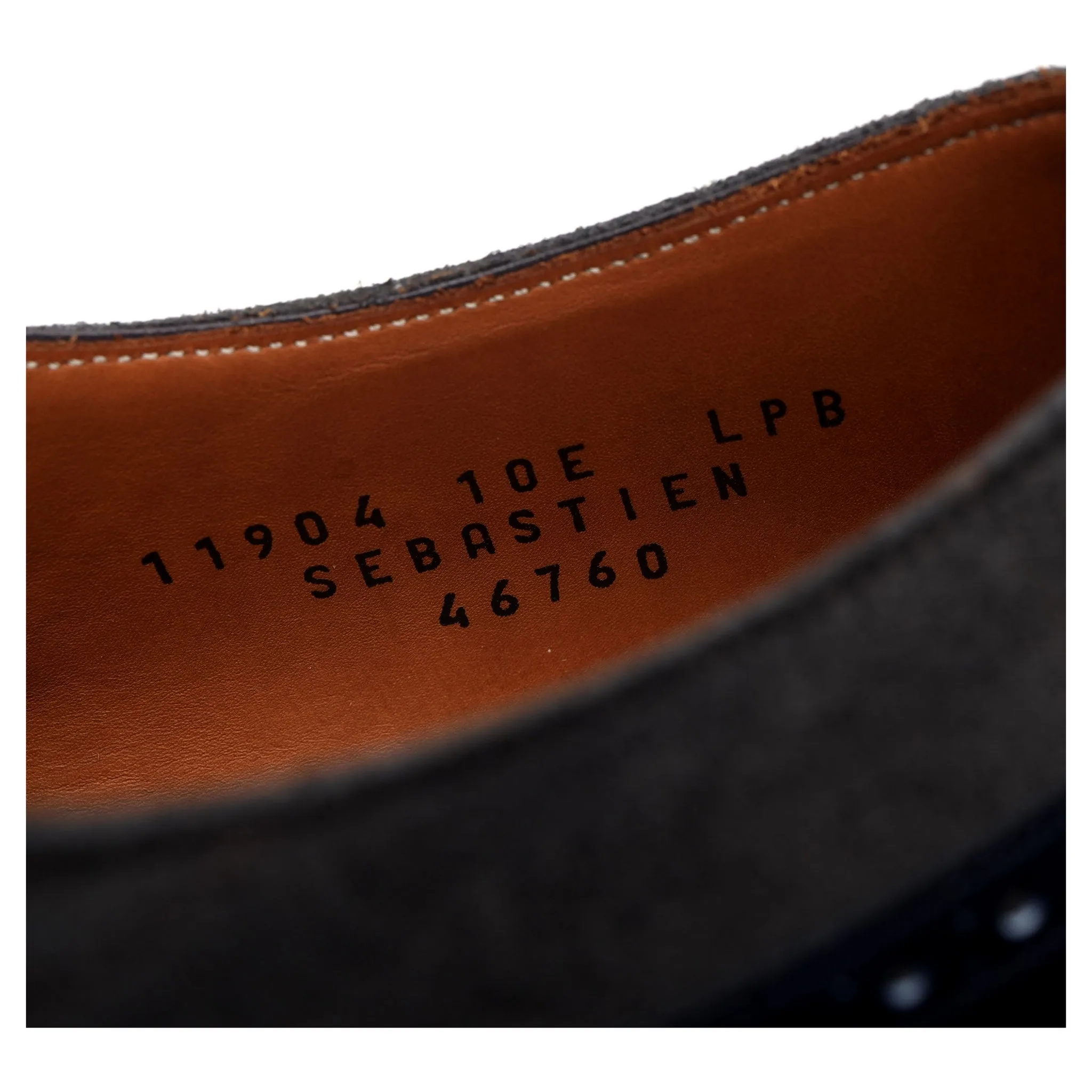 'Sebastien' Navy Blue Museum Leather Oxford UK 10 E