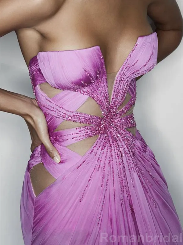 Sexy Mermaid Front Slit Azalea Long Evening Prom Dress Online, OL124