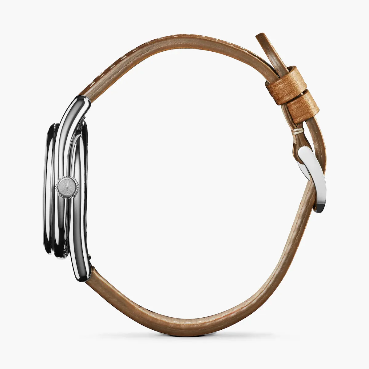 Shinola, The Derby 30mm White Dial Tan Brown Leather