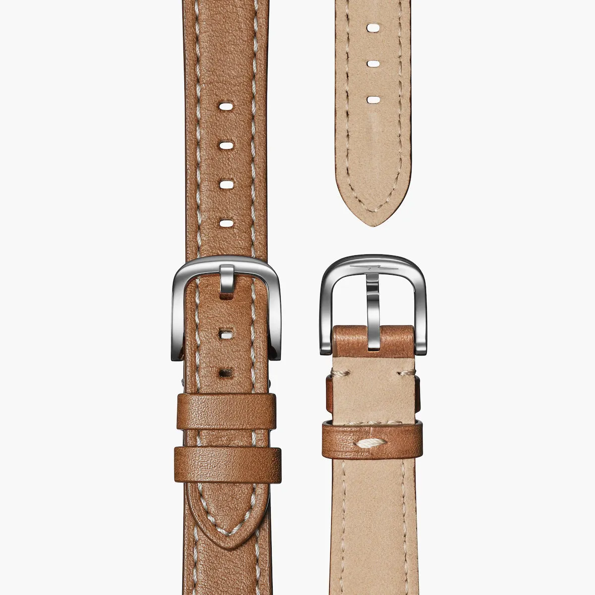 Shinola, The Derby 30mm White Dial Tan Brown Leather