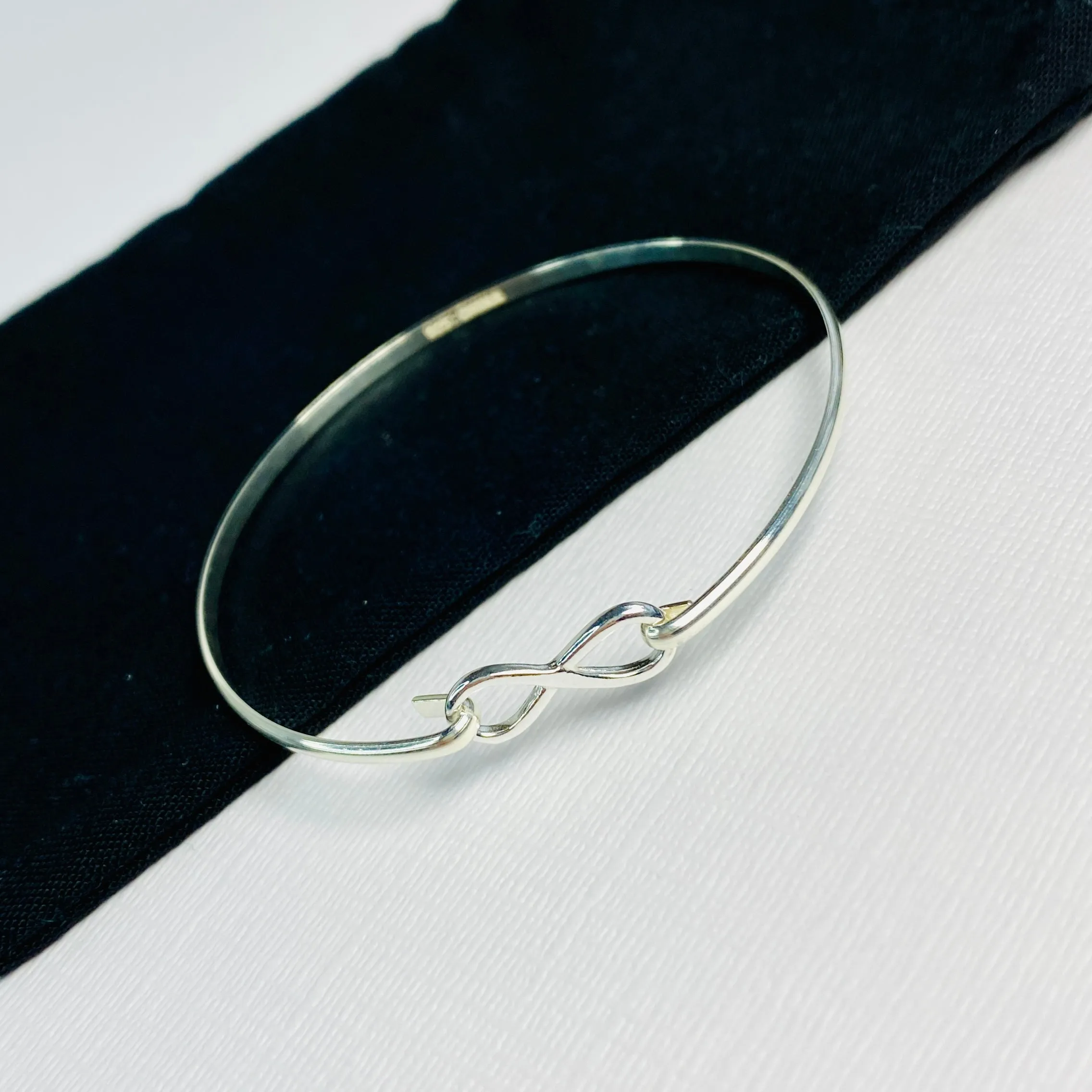 Silver Infinity Bangle
