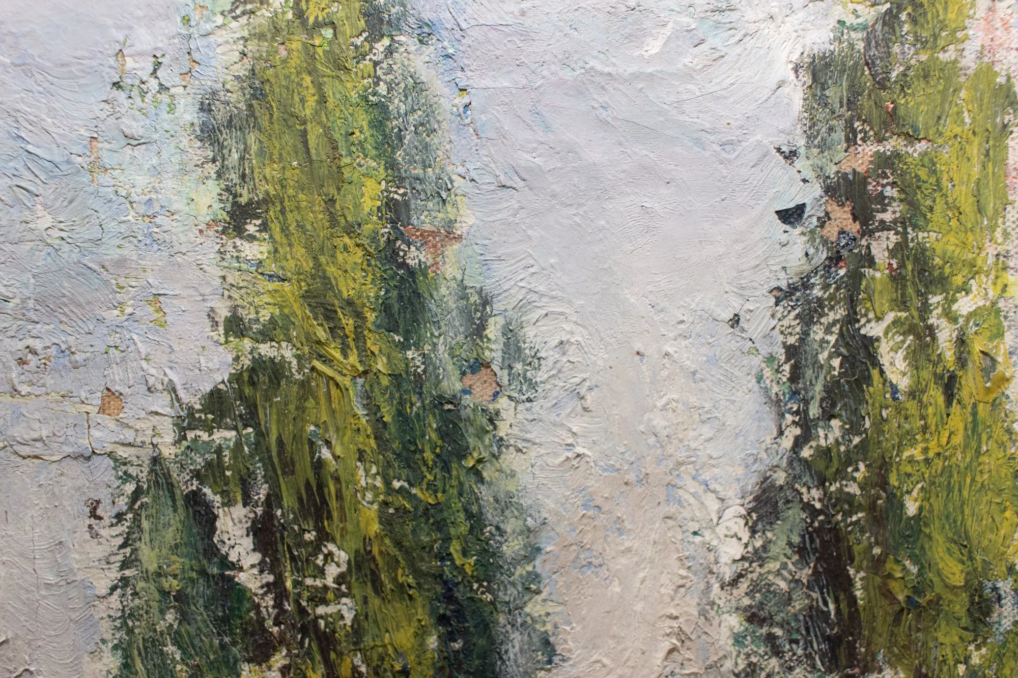 Small Early French Painting | Unframed 22x15