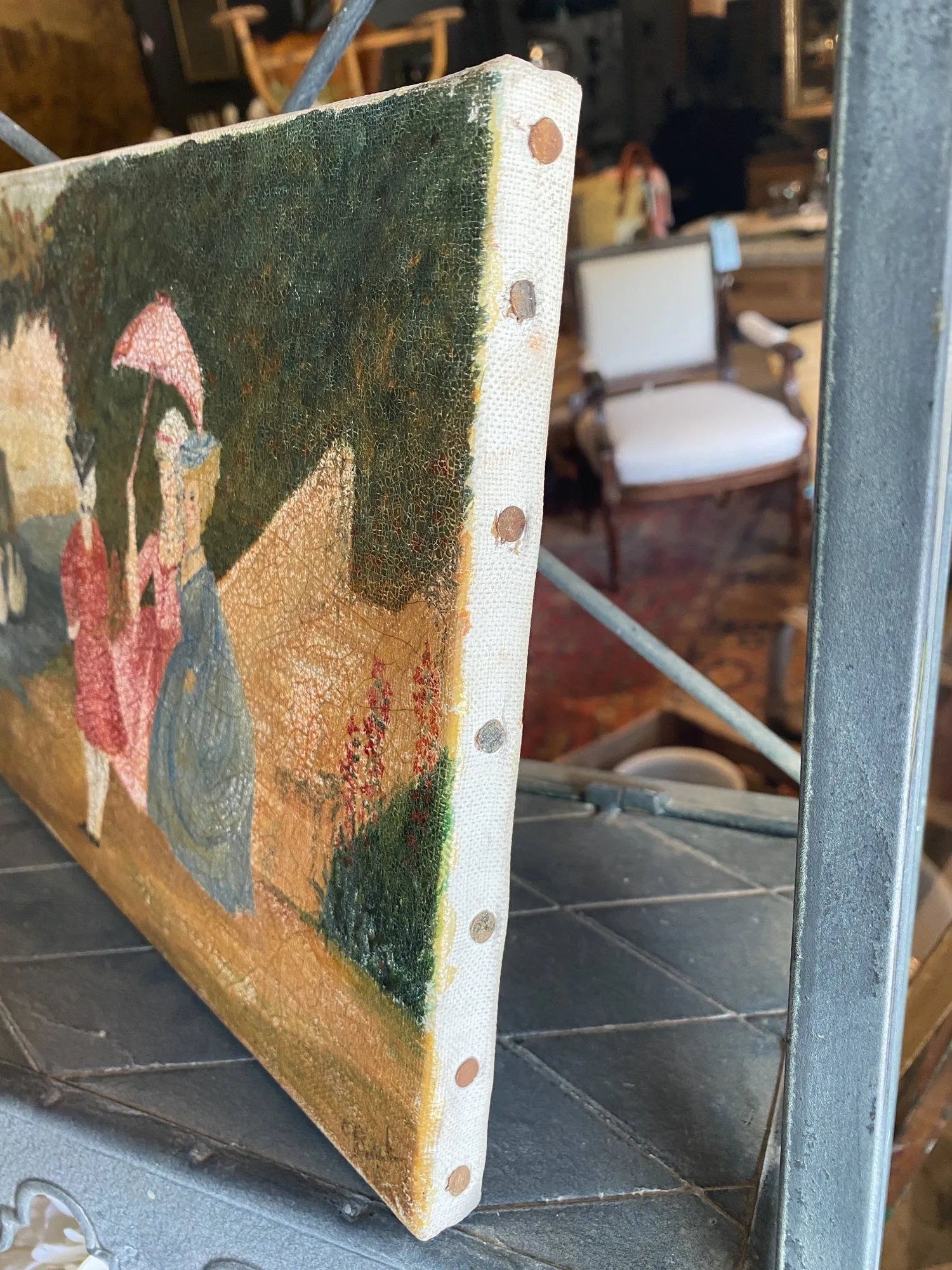 Small Vintage French Painting