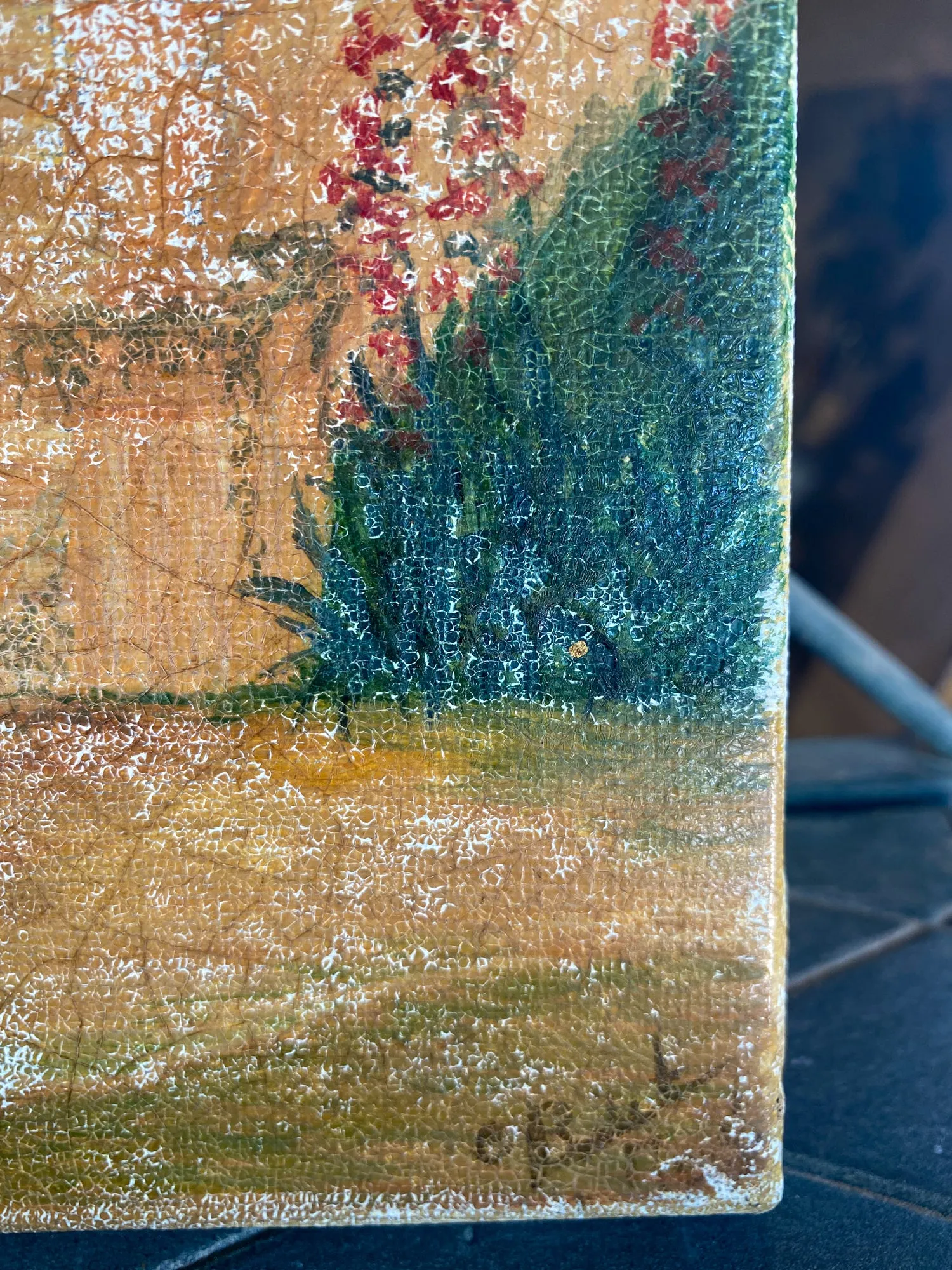 Small Vintage French Painting
