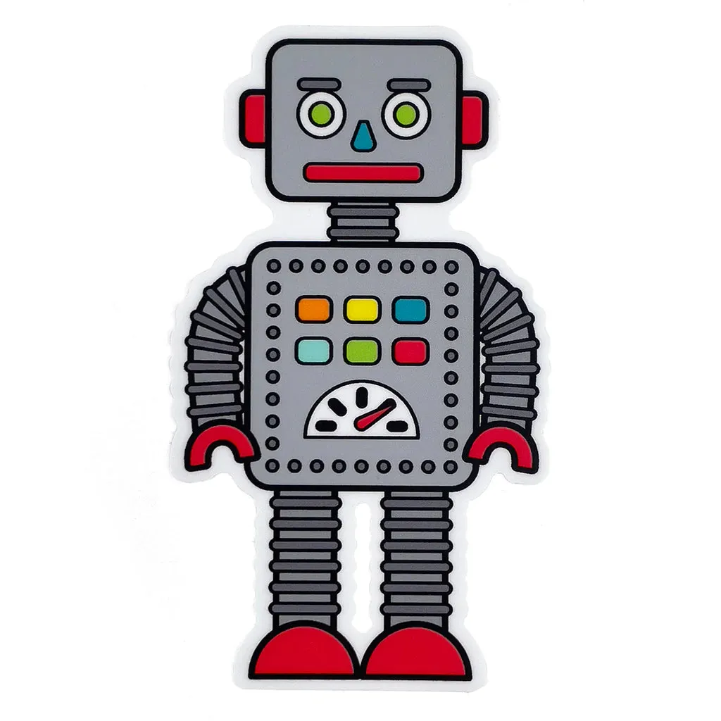 Smarty Pants Paper Robot Sticker