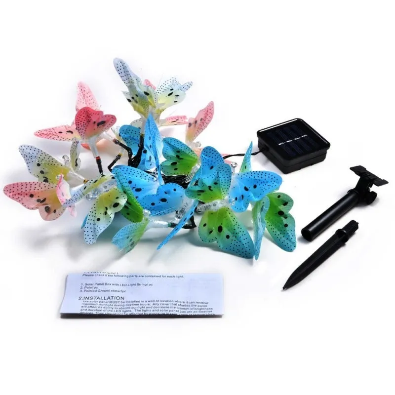 Solar Powered LED Butterfly Lights