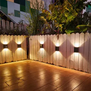 Solar-Powered LED Wall Light – Wireless Outdoor Waterproof Garden Lamp